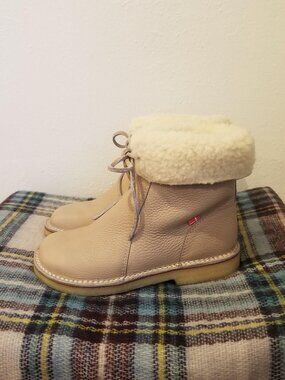Duckfeet Arhus Wool-lined Boots in Cream size 39